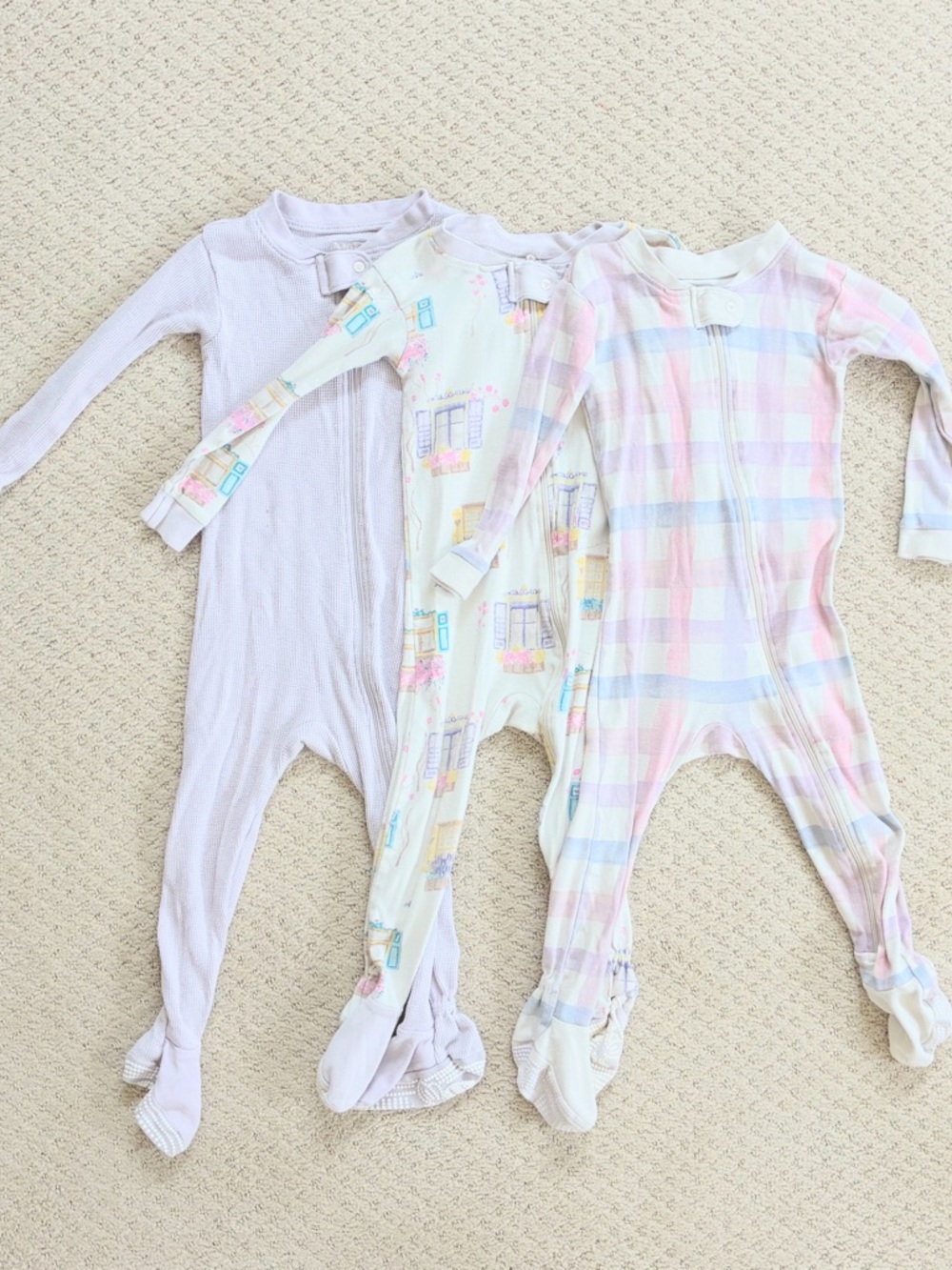 Burt’s Bees Baby 3 pack Footsies Pajamas